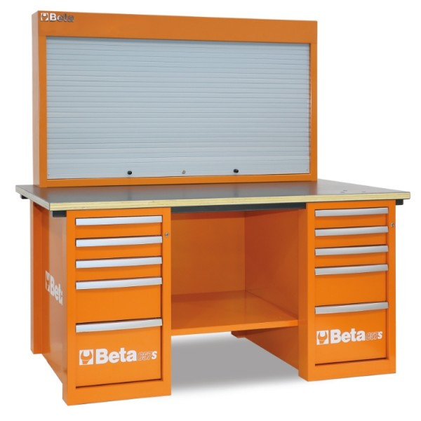 Beta Tools C57SB-O MasterCargo 10-Drawer Workbench - Orange