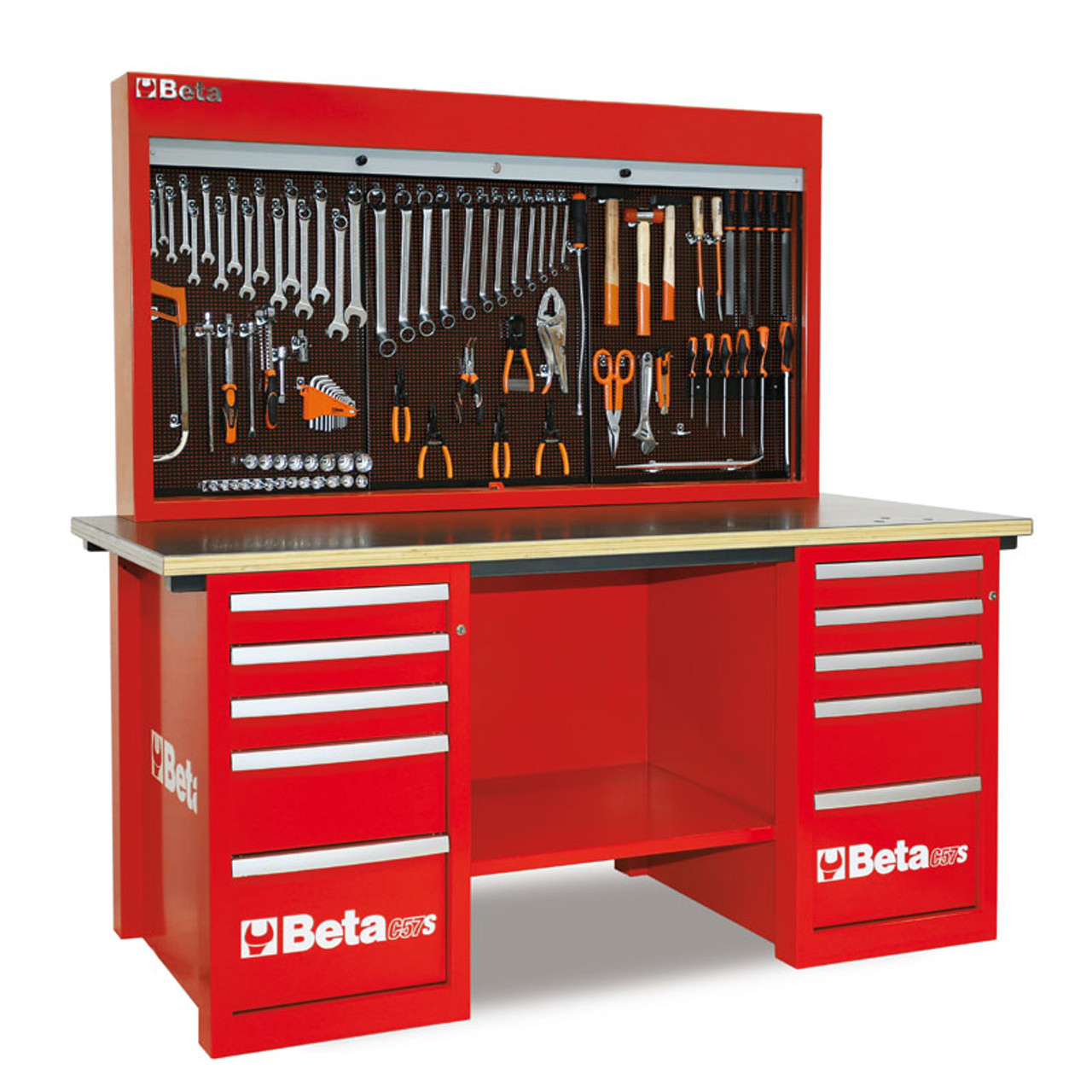 Beta Tools C57SBR MasterCargo 10Drawer Workbench Red