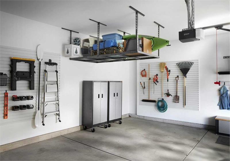 Gladiator Overhead GearLoft Storage Rack 4' X 8' - Hammered Granite