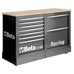 Beta Tools C39MD-G Special Mobile Roller Cabinet, Racing MD Type - Grey