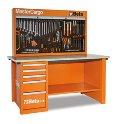 Beta Tools C57SA-O MasterCargo 5-Drawer Workbench - Orange Beta Tools C57SA-O MasterCargo 5-Drawer Workbench - Orange