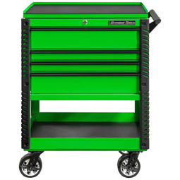Extreme Tools EX Series 33" 4-Drawer Deluxe Series Tool Cart - Green w/Black Drawer Pulls Extreme Tools EX Series 33" 4-Drawer Deluxe Series Tool Cart - Green w/Black Drawer Pulls