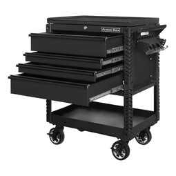Extreme Tools EX Series 33" 4-Drawer Deluxe Series Tool Cart - Matte Black w/Black Drawer Pulls Extreme Tools EX Series 33" 4-Drawer Deluxe Series Tool Cart - Matte Black w/Black Drawer Pulls
