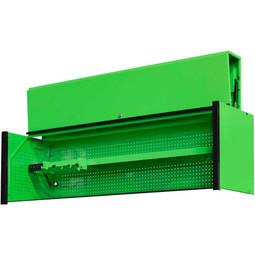 Extreme Tools DX Series 72" x 21" Deep Triple Bank Hutch - Green w/Black Drawer Pulls