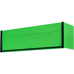 Extreme Tools DX Series 72" x 21" Deep Triple Bank Hutch - Green w/Black Drawer Pulls