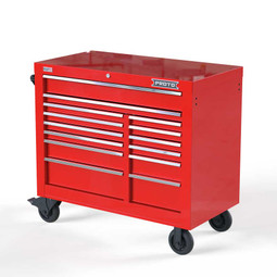 Proto Velocity 42" 14-Drawer Double Bank Roller Cabinet - Red
