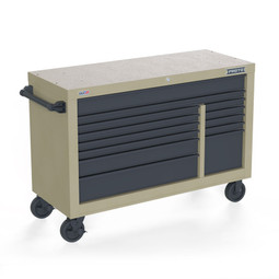 Proto Velocity 55" 13-Drawer Double Bank Roller Cabinet - Desert Tan
