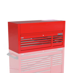 Proto Velocity 55" 8-Drawer Double Bank Top Chest - Red Proto Velocity 55" 8-Drawer Double Bank Top Chest - Red