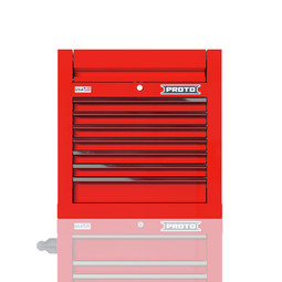 Proto Velocity 27" 7-Drawer Single Bank Top Chest - Red