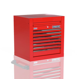 Proto Velocity 27" 7-Drawer Single Bank Top Chest - Red
