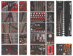 PROTO 1258 PIECE FOAMED MASTER TECHNICIAN MAINTENANCE SET WITH 66" 12-DRAWER WORKSTATION AND 10-DRAWER TOP CHEST PROTO 1258 PIECE FOAMED MASTER TECHNICIAN MAINTENANCE SET WITH 66" 12-DRAWER WORKSTATION AND 10-DRAWER TOP CHEST