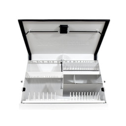 Montezuma 30" x 15" Portable Steel Toolbox - White Montezuma 30" x 15" Portable Steel Toolbox - White