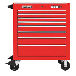 Proto 550S 34" Roller Cabinet - 8 Drawer, Gloss Red