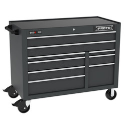 Proto 550S 50" Roller Cabinet - 9 Drawer, Dual Black Proto 550S 50" Roller Cabinet - 9 Drawer, Dual Black