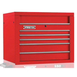 Proto 550S 34" Top Chest - 5 Drawer, Gloss Red Proto 550S 34" Top Chest - 5 Drawer, Gloss Red