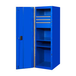 Extreme Tools RX 19" x 25" Deep 3 Drawer/3 Shelf Side Locker - Blue Extreme Tools RX 19" x 25" Deep 3 Drawer/3 Shelf Side Locker - Blue