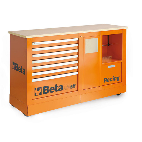 Beta Tools C39SM-O Special Mobile Roller Cabinet, Racing SM Type - Orange