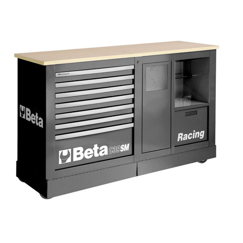 Beta Tools C39SM-G Special Mobile Roller Cabinet, Racing SM Type - Grey