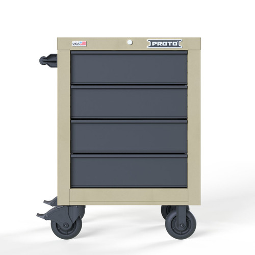 Proto Velocity 27" 4-Drawer Single Bank Roller Cabinet - Desert Tan