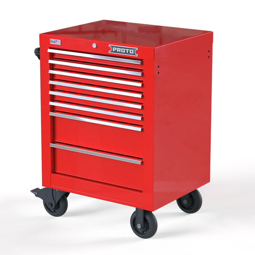 Pro-Auto 1/2"DR.40PC.ツールキット レッド TE-440R dwos6rj ProSteel 34-in W x 58.4-in H 6-Drawer Steel Tool Cabinet (Red