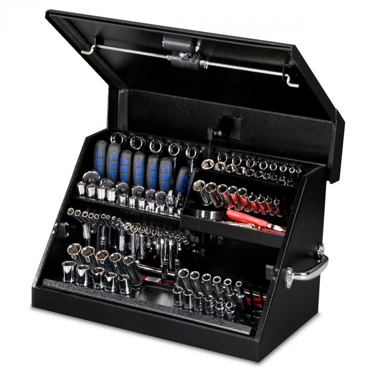 PWA 23SS TOOLBOX SMOKE Mサイズ Montezuma 23''x14'' Portable Steel Toolbox – Black