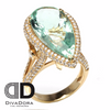 18K Solid Gold Fluorite Ring, DR2024