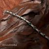 14K Solid Gold Tsavorite & Diamond Tennis Bracelet, DB493