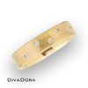 Scattered Diamond Accent Band - Yellow Gold Scattered Diamond Accent Band - Yellow Gold