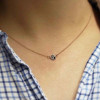 Enamel Initial Necklace A - Gold Enamel Initial Necklace A - Gold