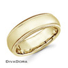Satin Finish Band - Yellow Gold