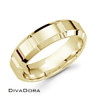 Beveled Edge Polished Band - Yellow Gold