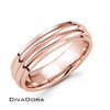 Slight Dome Wedding Band - Rose Gold Slight Dome Wedding Band - Rose Gold
