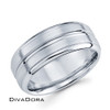 Deep Satin Finish Band - White Gold Deep Satin Finish Band - White Gold