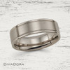 Grooved Inlay Band - Gray Gold