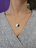 Yin-Yang Enamel Pendant - Gold