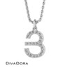 Diamond Initial Charm - Gold