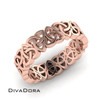 14K Solid Gold Celtic Knot Band, DDP03