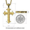 Enameled Cross Pendant - Gold Enameled Cross Pendant - Gold