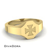 14K Solid Gold Signet Ring, DDSR109 14K Solid Gold Signet Ring, DDSR109