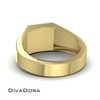 14K Solid Gold Square Signet Ring, DDSR111 14K Solid Gold Square Signet Ring, DDSR111