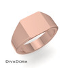 14K Solid Gold Square Signet Ring, DDSR111 14K Solid Gold Square Signet Ring, DDSR111