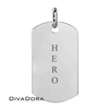 Silver Dog Tag with Free Laser Engraving, Multiple Sizes Available, DOGTAGDDS