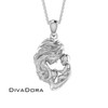 Mom & Child Pendant - Silver