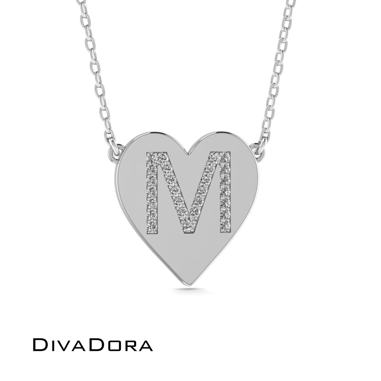 mnjin women's fashion heart letter necklace 26 letters love clavicle neck  chain n - Walmart.com