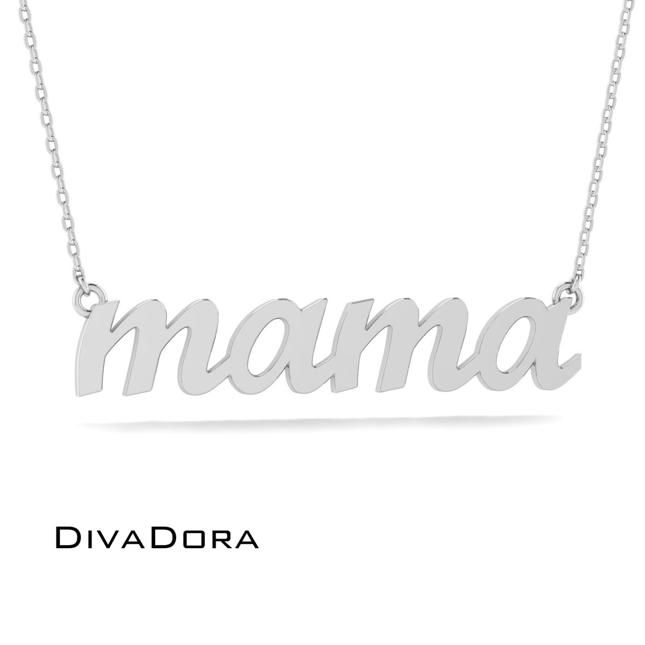 MAMA Necklace - Silver - Luna & Rose Jewellery