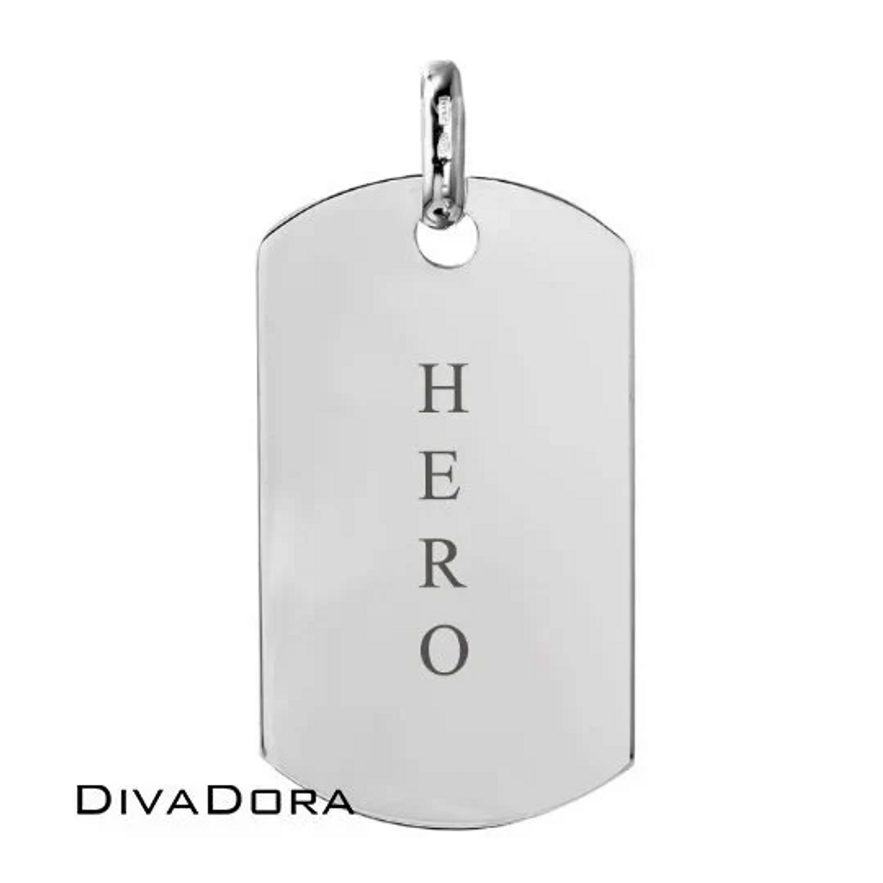 silver950 【2枚組】dog tag handmade Dog Tag Necklace - Handmade Sterling Silver Dog Tags