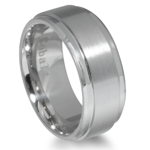 Cobalt Band - Brushed Finish, Polished Edge
