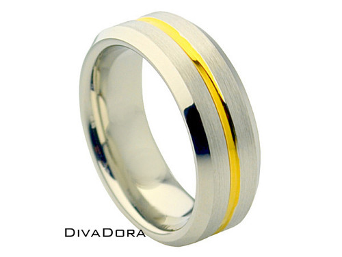 Two-Tone Gold Plated Cobalt Band Two-Tone Gold Plated Cobalt Band