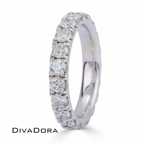 14k Solid Gold Diamond Eternity Ring, DR-R151W