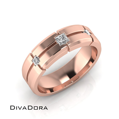 3 Princess Diamond Band - Gold 3 Princess Diamond Band - Gold